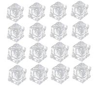 FUNOMOCYA 60piezas Cubitos De Hielo Acrílicos Transparentes Reutilizables para Decoración Rellenos De Jarrón Accesorios Fotográficos y Eventos De Formas Irregulares