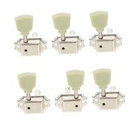 FUNOMOCYA 6piezas Clavijas De Guitarra Profesionales Accesorios De Afinación Para Guitarra Eléctrica y Clásica Diseño De Diamante Compatibles Instrumentos Musicales Estándar