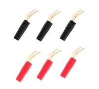 FUNOMOCYA 6piezas Conector De Altavoz Uy Para Altavoces Conectores De Audio Rosca De Horquilla Adaptadores Para Altavoces Sala De Música