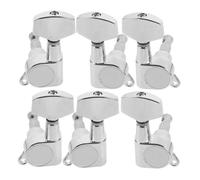 FUNOMOCYA 6piezas De Afinación Guitarra Eléctrica De Afinación Guitarra Clásica Junta Afinador De Mango Grande Perillas Cromadas