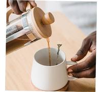 FUNOMOCYA 8 piezas Cucharas Vintage de Café y Postre Aleación de Zinc con Mango Ergonómico Diseño Tallado Decorativo para Cocina Restaurante y Fiestas