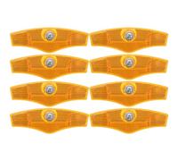 FUNOMOCYA 8 Piezas Reflectores para Bicicleta Delantero y Trasero Reflectores Plásticos para Manillar y Tija de Sillín para Ciclismo Alta Visibilidad Nocturna y Seguridad Vial