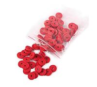 FUNOMOCYA 90piezas Aranldas de Llave para Guitarra de Fieltro Rojo Almohadillas de Junta para Cubrir Teclas de Piano Fieltro de Teclado de Piano