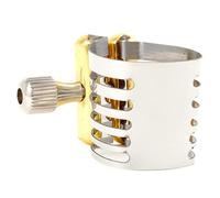 FUNOMOCYA Abrazadera De Saxofón Clip De Caña De Saxofón Partes De Instrumentos De Viento Ligadura De Saxo Abrazadera De Boquilla De Saxofón De Metal Pinza De Sujeción Caja De Lata Cobre