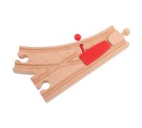 FUNOMOCYA Accesorios De Vías De Tren De Madera Incluye Extensiones De Vías y Kit De Puente Juego Educativo De Trenes Clásicos Casa o Parque Infantil