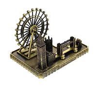FUNOMOCYA Adornos del Big Modelo De Londres Figura del Puente Torre De Londres Adorno De Reloj Grande Decoración para Escritorio
