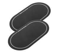 FUNOMOCYA Almohadillas Protectoras Para Parche De Bombo Dobles Negras, 2 Piezas, Diseño Reforzado Anti Desgaste Para Pedal De Bombo, Reducción De Armónicos y Mejora Del Sonido Para Batería Profesional