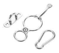 FUNOMOCYA Anilla de Acero Inoxidable para Atar Caballos Accesorio Robusto para Establos y Remolques con Diseño Seguro y Cómodo para Entrenamiento Ecuestre Interior y Exterior