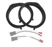 FUNOMOCYA Anillos Espaciadores para Altavoces de Coche 6,5 Pulgadas Compatibles con Modelos de Automóvil, Adaptador de Montaje con Arnés de Cableado, Kit de Instalación para Mejora