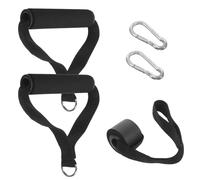 FUNOMOCYA Asas Ergonómicas para Bandas de Resistencia Juego de 2 Asas de 1 Anclaje de Puerta y 2 Mosquetones Accesorios Portátiles para Entrenamiento Gimnasio y Casa