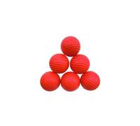 FUNOMOCYA Balones de Práctica de Golf para Interior 6 Unidades Rojas de Goma Resistente Diámetro 42 CM Balones de Entrenamiento Seguros y Flexibles para Ejercicios Deportivos en Interiores
