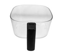 FUNOMOCYA Bandeja Cristal Air Fryer de Vidrio Cuadrada 4,5 L, Repuesto para Cajón de Freidora de Aire, Fácil Limpieza y Cocina Clara