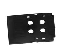 FUNOMOCYA Bandeja para Impresora de Tarjetas Diseño de Ranura para Tarjetas de PVC Reutilizable Tamaño Adecuado, Material PVC Negro, Adecuado para Oficina y Escuela