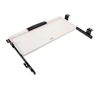 FUNOMOCYA Bandeja para Teclado de Escritorio Deslizante bajo Mesa Soporte Abs con Rieles Espacio Grande para Teclado y Ratón Montaje Oculto para Organización y Ahorro de Espacio Oficina