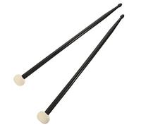 FUNOMOCYA Baquetas De Doble Cabeza Negras Para Percusión Profesional Prácticas y Multiusos Accesorios Para Batería y Tambor Jazz Diseño Elegante y Duradero
