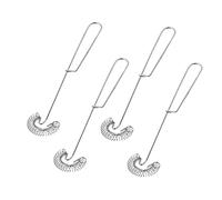 FUNOMOCYA Batidor Manual Alambre Firme y Ecológico Resorte de Huevos de Acero Inoxidable 4 Piezas para Cocina y Repostería