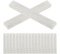 FUNOMOCYA Bolígrafo de Esteatita Blanco Natural Plano 68X8X42 MM 21 Unidades para Soldadura Marcado y Dibujo Lápiz de Repuesto Resistente y Portátil para Trabajos de Baldosas y Acero