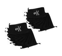 FUNOMOCYA Bolsas con Cordón Pirata de Calavera 155X115 CM 25 Unidades Negras para Dulces Joyas y Tesoro Bolsa Pequeña Portátil Adecuado para Fiestas de Halloween y Cumpleaños