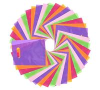 FUNOMOCYA Bolsas de Plástico para 100 Piezas 20X15Cm Bolsa de Fiesta Decorativa Resistente y para y Recuerdos Uso Múltiple para Fiestas para Niños y Adultos