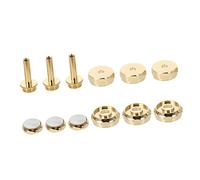 FUNOMOCYA Botones De Pistón De Cubiertas De Tecla Color Dorado Accesorios Musicales Prácticos y Duraderos Para Instrumentos De Viento