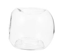 FUNOMOCYA Burner De Aceite Esencial De Vidrio Transparente Quemador De Velas Cera Aromática Hogar y Oficina