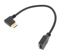 FUNOMOCYA Cable De Extensión Displayport Para Pc Monitor Macho Hembra Diseño Curvado Transmisión Estable y Instalación