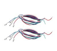 FUNOMOCYA Cables para Tocadiscos de Audio de Cartucho, Juego de 8 Cables Codificados por Colores (,) de 350 Mm, Compatibles Fonógrafos, Repuesto de Cabezal para Dj y Eventos