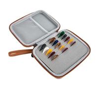 FUNOMOCYA Caja De Almacenamiento para Púa De Guitarra con 15 Piezas, Púas para Guitarra Folk y Eléctrica, Color, Accesorio Compacto y Portátil para Músicos