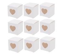 FUNOMOCYA Caja de Dulces para Bodas con Ventana en Forma de Corazón de Color para Cajas de Obsequio y Pasteles