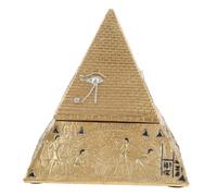 FUNOMOCYA Caja De Joyas Forma De Pirámide De Resina Contenedor Decorativo Para Almacenamiento De Joyería y Accesorios Para Mujeres