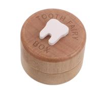 FUNOMOCYA Caja de Madera para Dientes de Leche Infantil con Diseño Compacto y Resistente para Guardar Recuerdos Especiales de Niña
