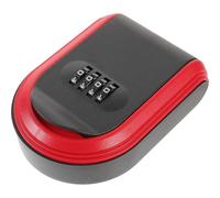 FUNOMOCYA Caja de Seguridad para Llaves Pequeña Montaje Pared Color Rojo Resistente para Exteriores Caja Fuerte para Llaves de Casa y Repuesto 1 Unidad