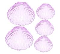 FUNOMOCYA Cajas De 5 Piezas Caja De Bandeja De Plato De Dulces Cubierto Porta Dulces Para Fiesta Sostenedor Del Chocolate Contenedores De Buffet De Dulces Violet El Plastico