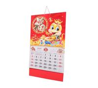 FUNOMOCYA Calendario Colgante Año Serpiente Diseño Chino Calendario Lunar para Decoración Oficina Regalo Bendiciones Año Chino