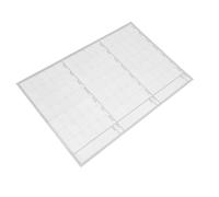 FUNOMOCYA Calendario de Pared Borrable de 3 Meses 24X36 Pulgadas Planificador Trimestral Reutilizable Vertical sin Fechas Organizador de Tareas Mensual para Hogar Oficina y Escuela