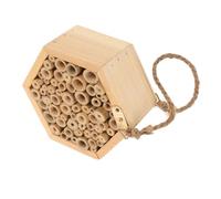 FUNOMOCYA Casa De Madera para Insectos y Aves Refugio Colgante para Jardín Nido Multifuncional para y Abejas Atractivo Decorativo para Exterior