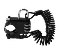 FUNOMOCYA Cerradura de Casco Antirrobo para Motocicleta y Bicicleta Bloqueo de Seguridad con Código de Cuerda Recordatoria Compatible con Cascos y Sombreros Accesorio Multifuncional Color