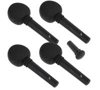 FUNOMOCYA Clavijas de Afinación para Violín 4/4 de Madera Negra Juego de 4 Clavijas y 1 Pica de Accesorios de Repuesto para Mantenimiento y Afinación Precisa
