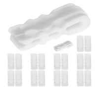 FUNOMOCYA Clips para Sellado de Bolsas de Vacío Reutilizables 20 Unidades Plástico Resistente Cierre Deslizante Compacto para Conservación de Alimentos Organización y Almacenamiento en