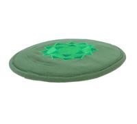 FUNOMOCYA Cojín Redondo para Cuenco de Sonido Budista 20 Cm, Tapete Artesanal Bordado de Tela Verde para Meditación y Práctica Religiosa, Accesorio Duradero para Cuencos Cantores