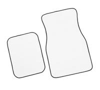 FUNOMOCYA Cojín y Alfombrillas Impermeables para Coche Antideslizantes y Resistentes al Desgaste Diseño DIY para Sublimación Funda Blanca para Asiento y Suelo Accesorios para Automóvil