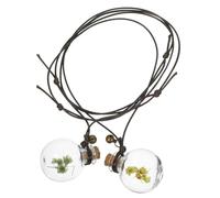 FUNOMOCYA Colgante de Perfume para Coche de Cristal Diseño de Crisantemo, Accesorio Decorativo Anti-explosión y Almacenamiento de Aroma, Pack de 2 Unidades en Color Plata Color Aleatorio
