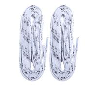 FUNOMOCYA Cordones de Hockey Largos Antideslizantes para Patines y Botas | Poliéster y Algodón, Color Blanco, para Patinaje sobre Hielo y Pistas Exteriores, un Pulgadas