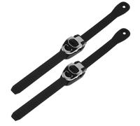 FUNOMOCYA Correa de Fijación para Patines Soporte para Patines Hebilla en Forma de Corazón Negra Goma y PVC con Tornillos Estabiliza el Pie y Roller Shoes Principiantes y Profesionales