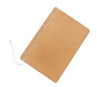 FUNOMOCYA Cuaderno de Notas A5 Artesanal Papel Kraft Retro, Páginas Claras sin Madera, Bloc en Vacío para Dibujo y Escritura Creativa, Uso Escolar y Oficina, Diseño Vintage Resistente