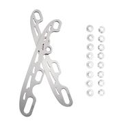 FUNOMOCYA Cuchillas de Recambio para Patines de Hielo Acero Inoxidable Duradero Diseño Seguro y Práctico Pequeño con Topes Accesorio Esencial para Patinaje sobre Ruedas