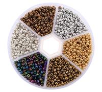 FUNOMOCYA Cuentas Metálicas para Atar Moscas 3 Mm, Color Metálico, Caja 1 Unidad, Suministros para Hacer Señuelos, Accesorios Pesca Agua Dulce y Salada, Cuentas para Hilo de