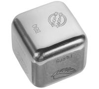 FUNOMOCYA Dados de Comida de Acero Inoxidable 403 Plateados Dados Pequeños de Seis Caras para Decidir Comidas para Juegos de Fiesta y Reuniones Familiares