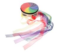 FUNOMOCYA De Mano Con Cintas Instrumento Musical Para Niño Niña y Adultos Pandereta Resistente Para Baile y Actuación Prop Mano Para Percusión Conciertos y Eventos