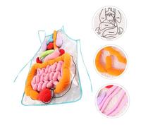 FUNOMOCYA Delantal Educativo Anatómico para Aprendizaje Temprano de Órganos Humanos Apron Educativo Infantil para Desarrollo Cognitivo y Enseñanza Temática